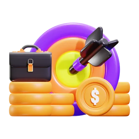 Objetivo empresarial  3D Icon