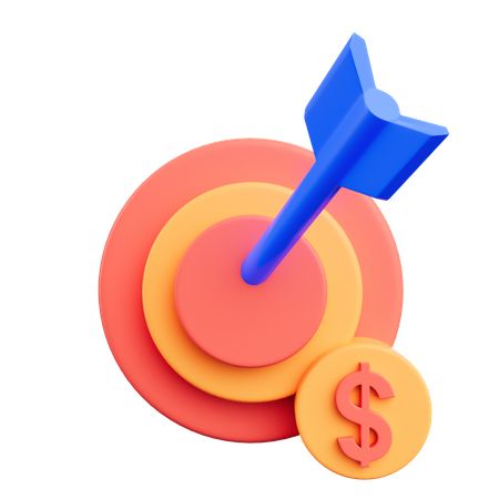 Objetivo empresarial  3D Icon