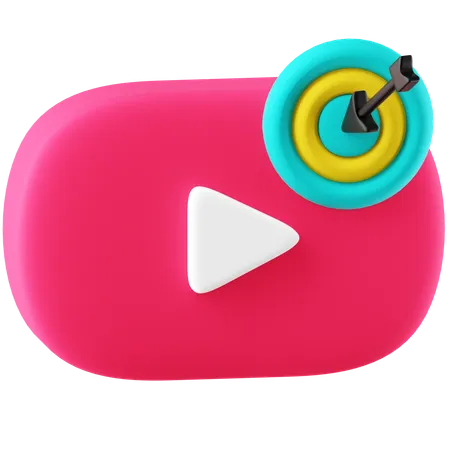 Objetivo de vídeo  3D Icon