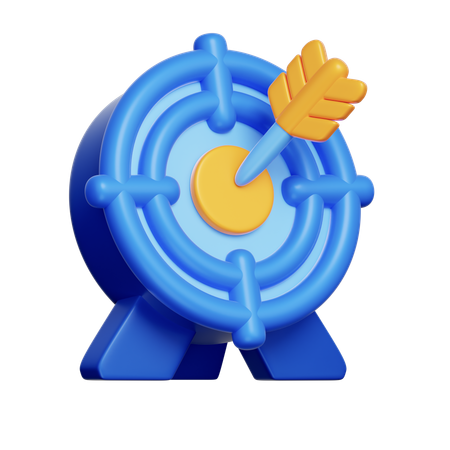 Objetivo y meta de negocio  3D Icon