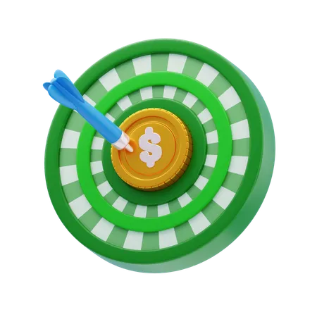 Objetivos financeiros  3D Icon