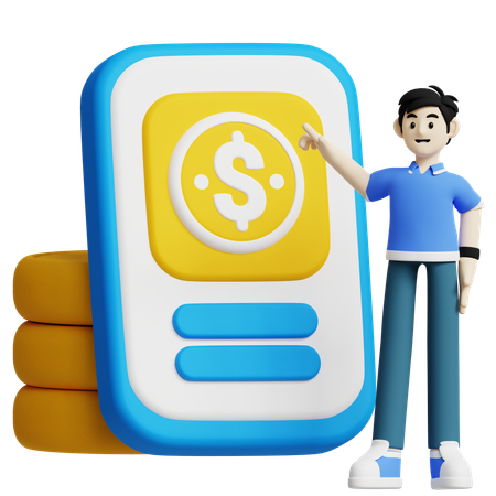 Objetivos financeiros  3D Icon