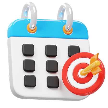 Metas mensuales  3D Icon