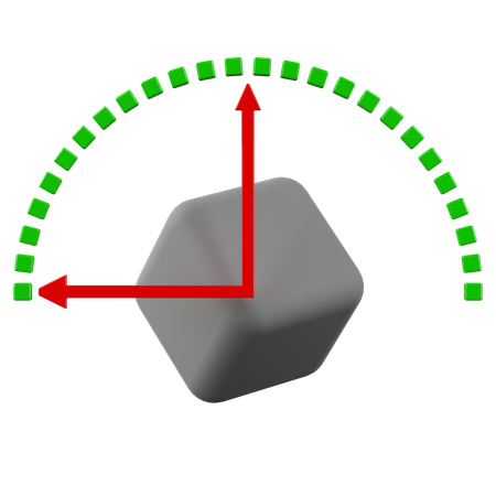 Objeto de cubo de rotação  3D Icon