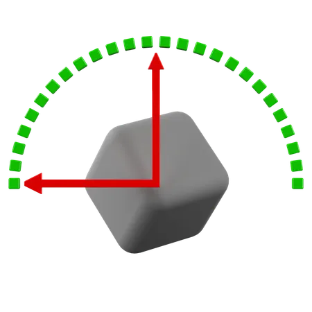 Objeto de cubo de rotação  3D Icon