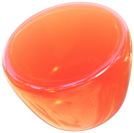 Objeto naranja  3D Icon