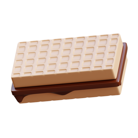 Oblea de chocolate  3D Icon