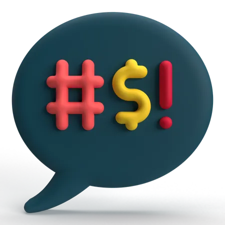 Obscene Chat  3D Icon