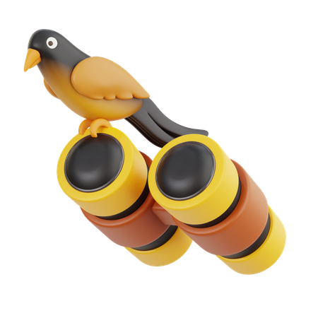 Observação de pássaros  3D Icon