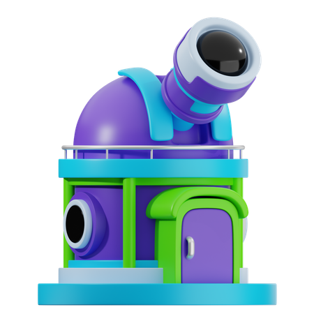 Observatório  3D Icon