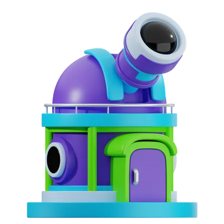 Observatório  3D Icon
