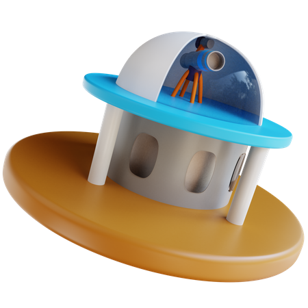 Observatory 3D Icon