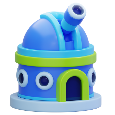 Observatory Building  3D Icon