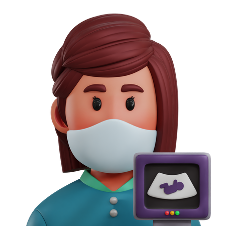 Obstetra  3D Icon