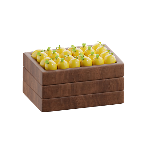 Obstkiste  3D Icon