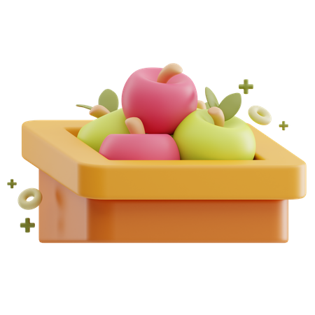 Obstkiste  3D Icon