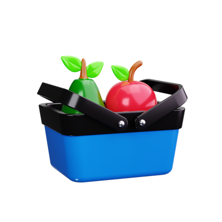 Früchtekorb  3D Icon