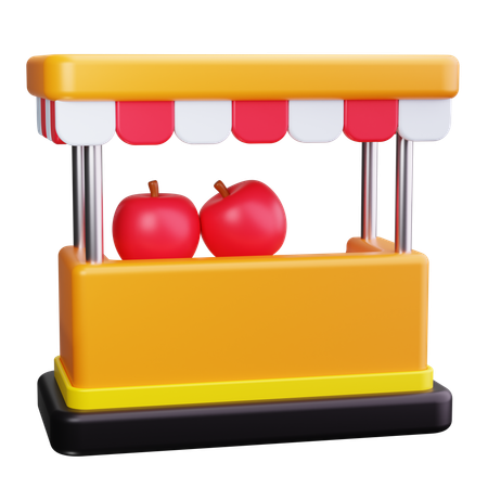 Obststand  3D Icon