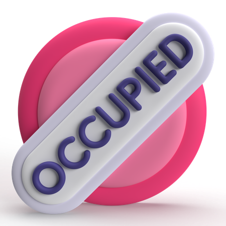 Occupied  3D Icon