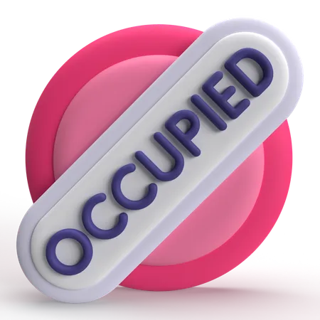 Occupied  3D Icon