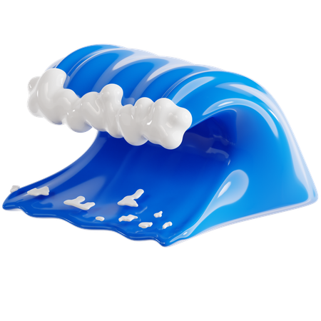 Vague océanique  3D Icon