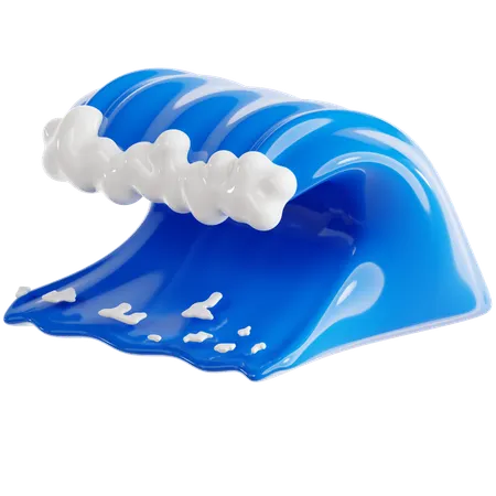 Vague océanique  3D Icon