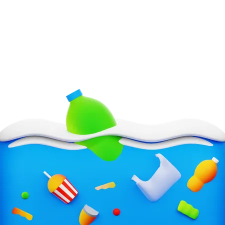 Ocean Waste  3D Icon