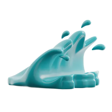 Ocean wave  3D Icon