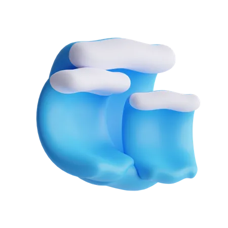 Ocean Wave  3D Icon