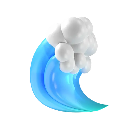 Ocean Wave  3D Illustration