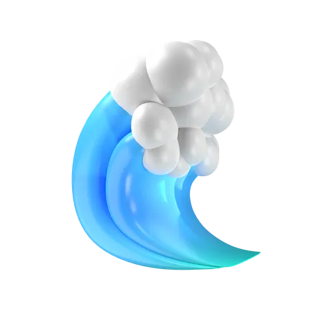Ocean Wave 3D Illustration