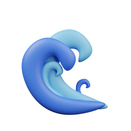 Ocean Waves  3D Icon