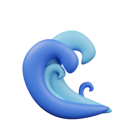 Ocean Waves  3D Icon