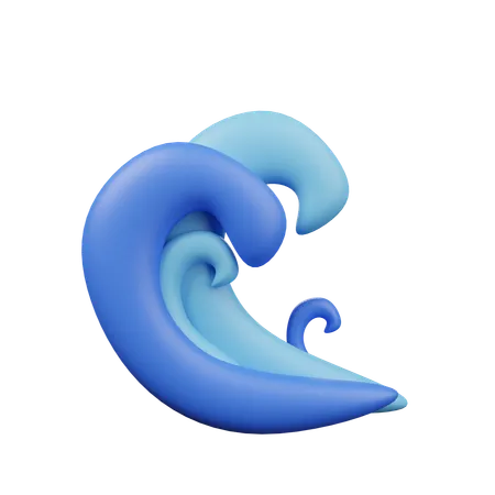 Ocean Waves  3D Icon
