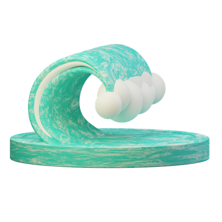 Ocean Waves  3D Icon
