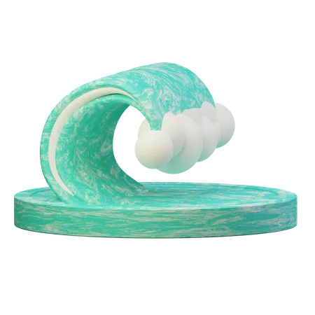 Ocean Waves  3D Illustration