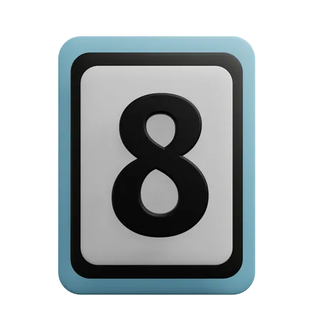 Numero 8  3D Icon