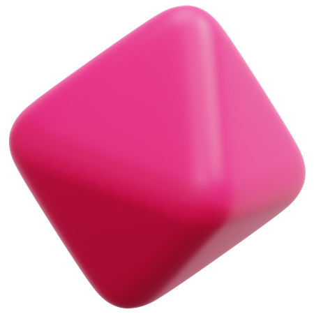 Octaedro  3D Icon
