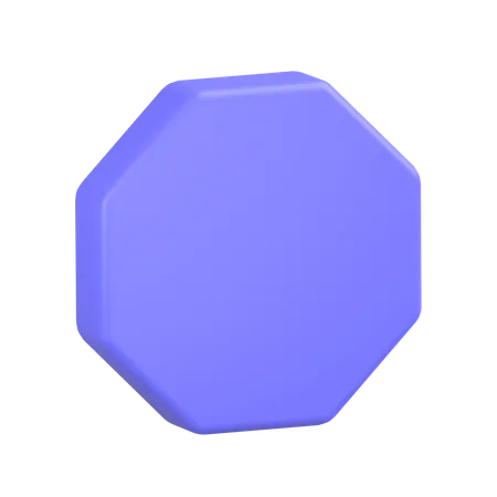 Octagon  3D Icon