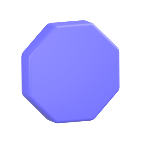 Octagon 3D Illustration