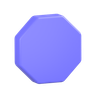 octagon 3d illustration