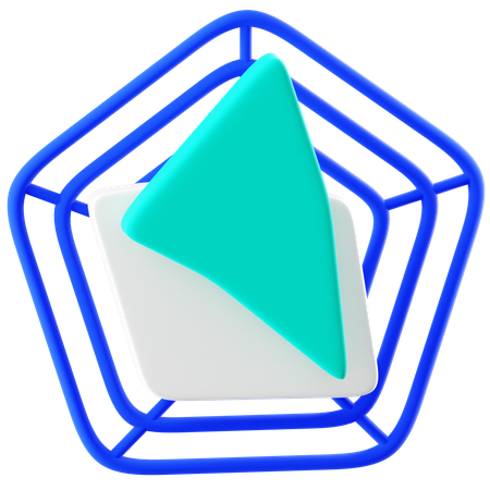 Octagonal  3D Icon