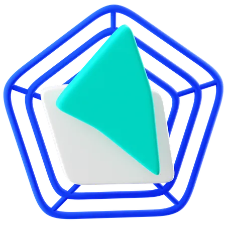 Octagonal  3D Icon