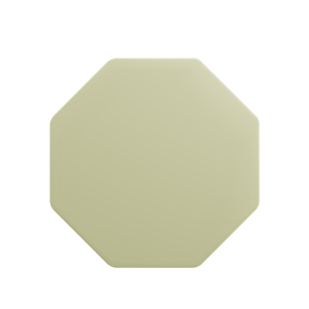 Octagonal  3D Icon