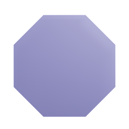 Octagonal  3D Icon