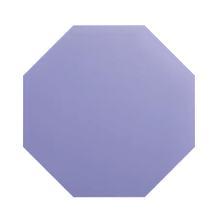 Octagonal  3D Icon