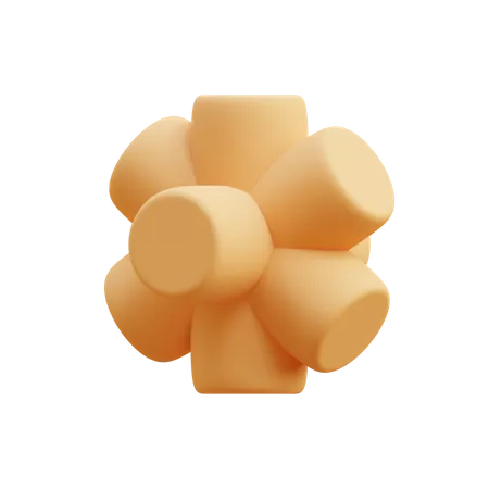 Octagonal Cylinders 3D Icon