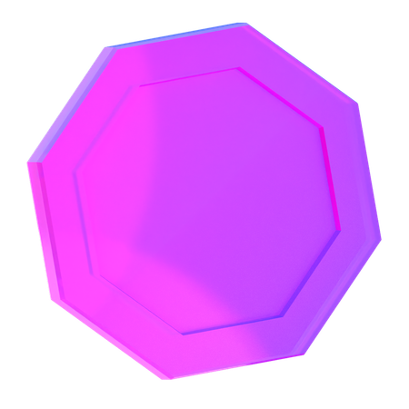 八角形  3D Icon