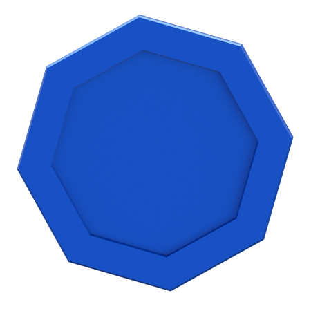 Octagone Shape  3D Icon