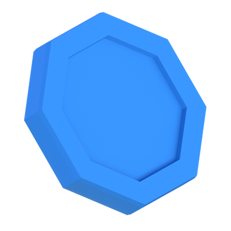 Octagone Shape  3D Icon